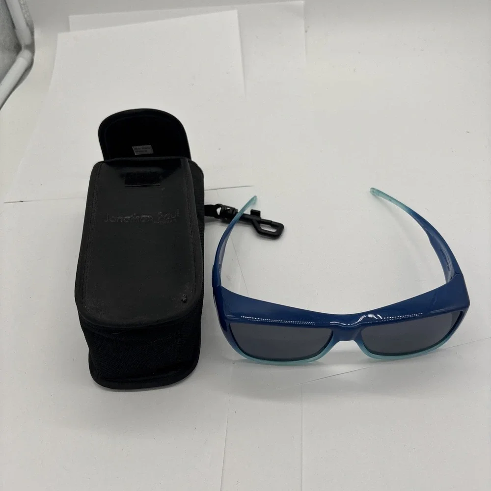 Jonathan Paul Fitovers Teal Blue Ombre Sunglasses Brand new No Tags